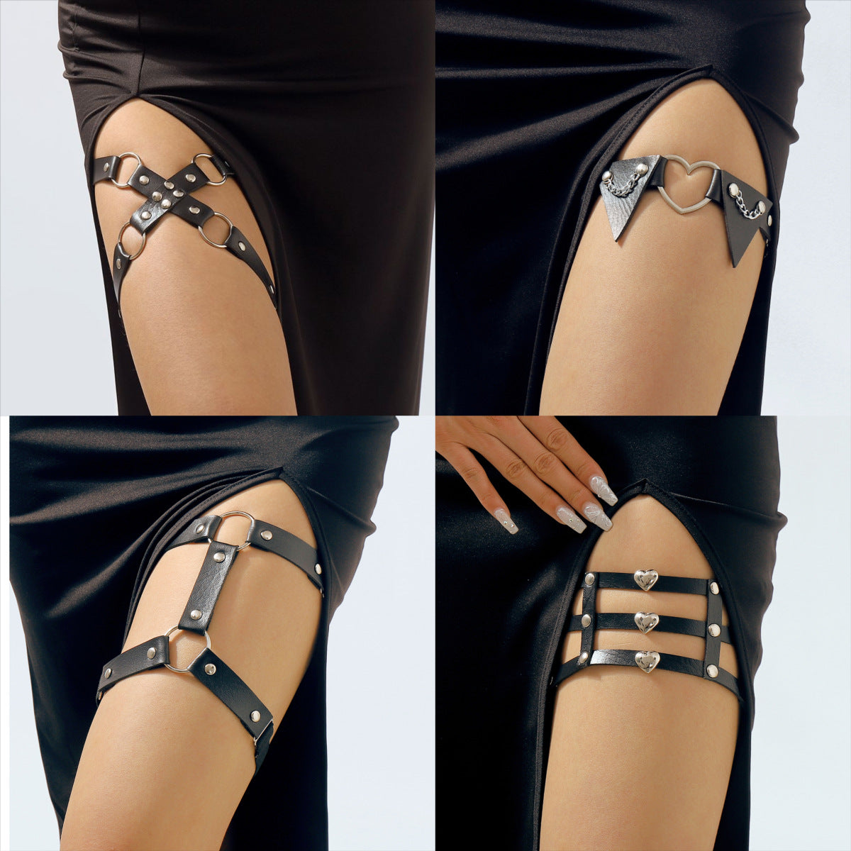 Punk leg rings S061