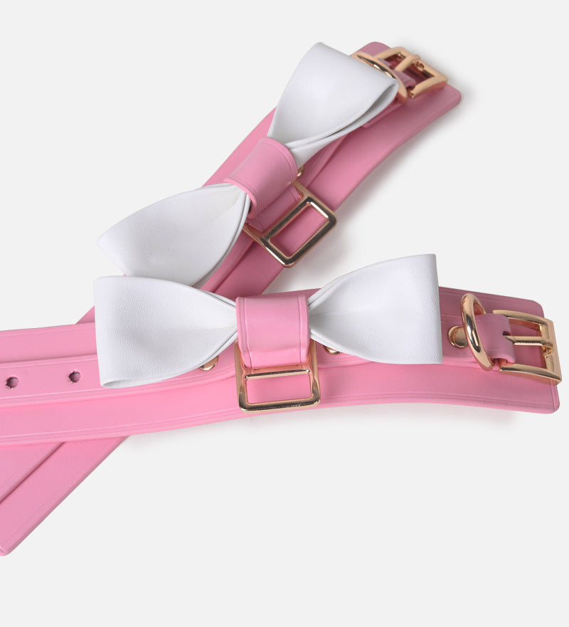 Pink bow tie bundle 8-piece set S079