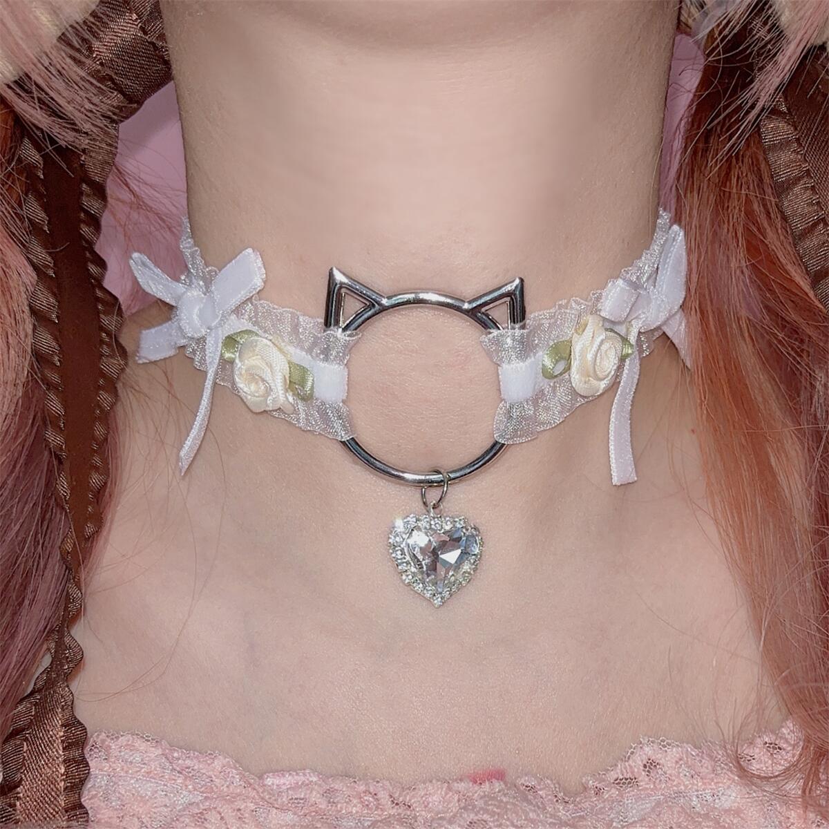 bow cat collar S010