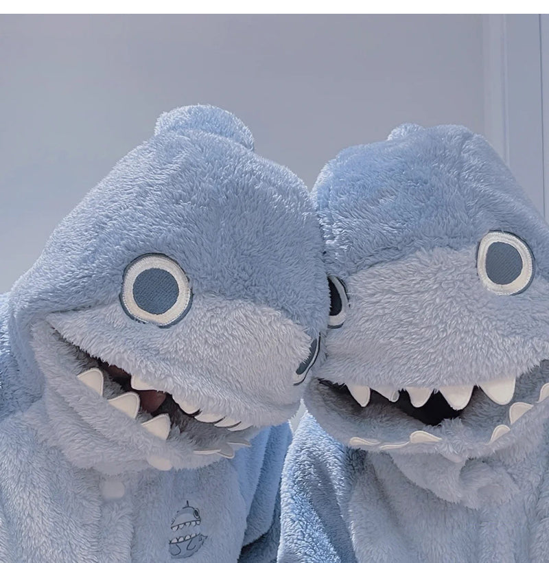 Cute shark plush pajams S194