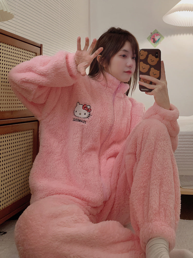 Cute plush pajams S198