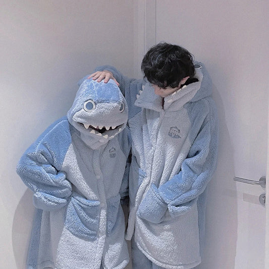 Cute shark plush pajams S194