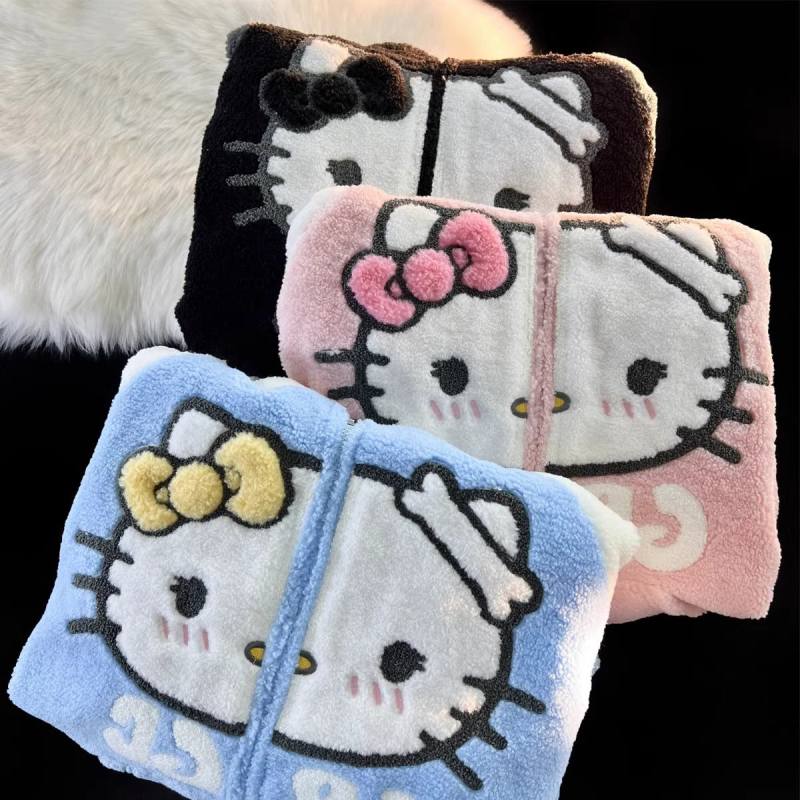 Plush Cartoon Cat Coat S216