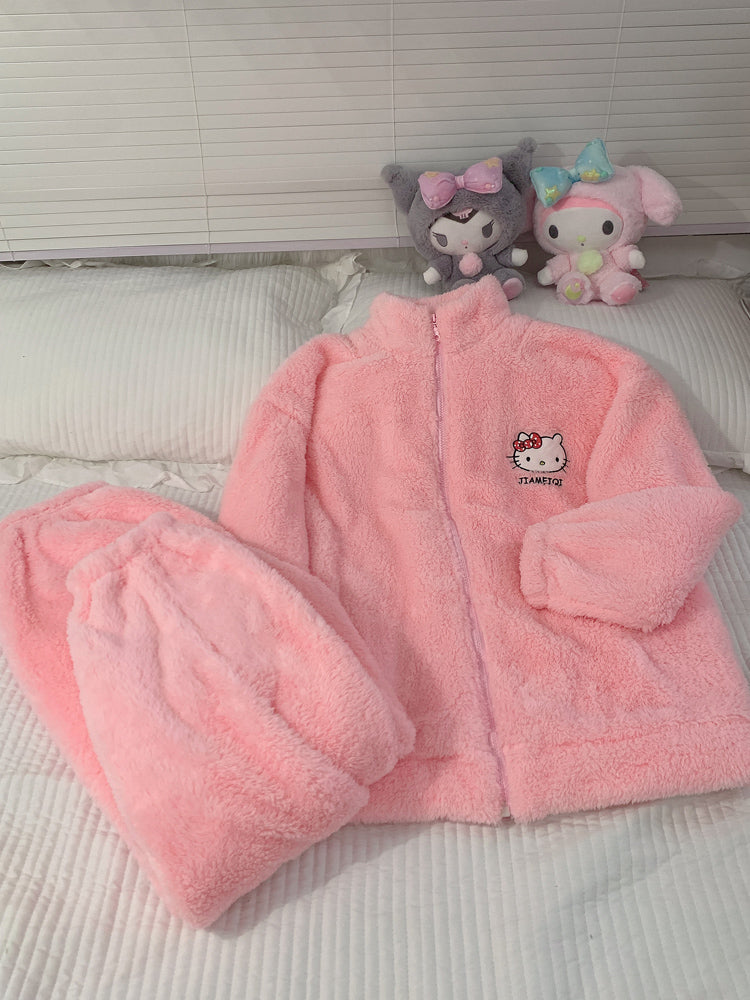 Cute plush pajams S198