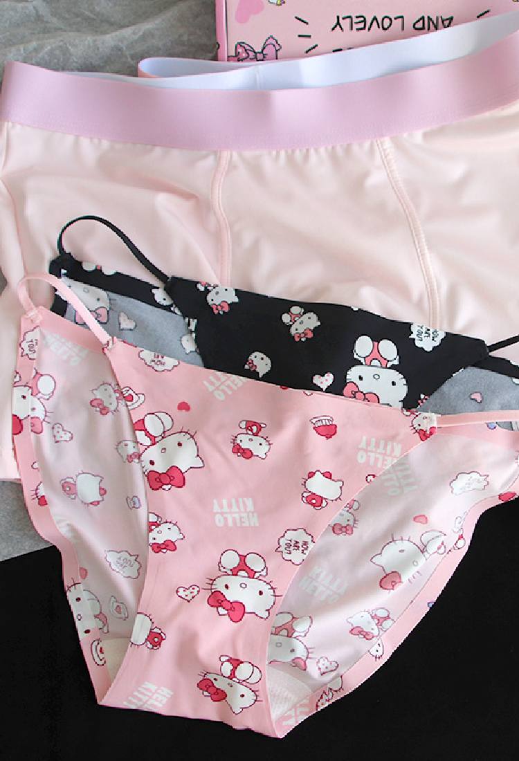 Cute couple kitten underwear S317