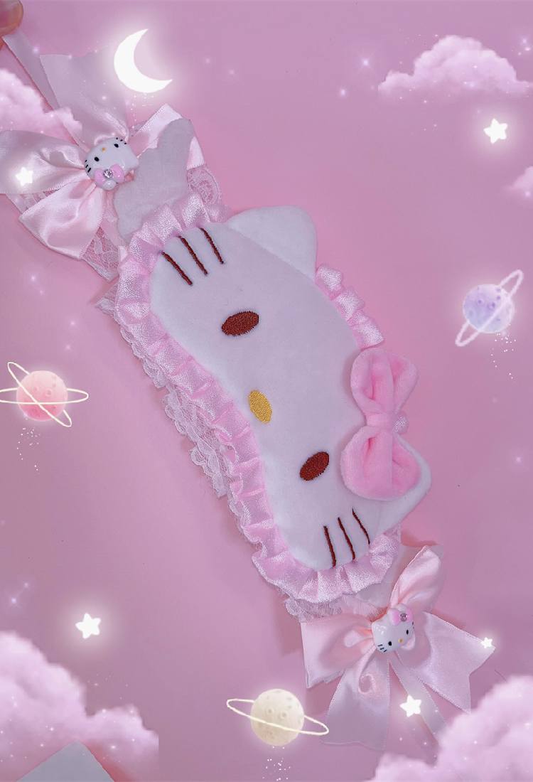 Cartoon cat lace headband MO011