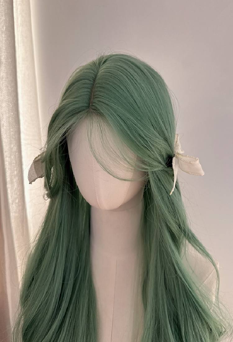 Green Curly Wig W010