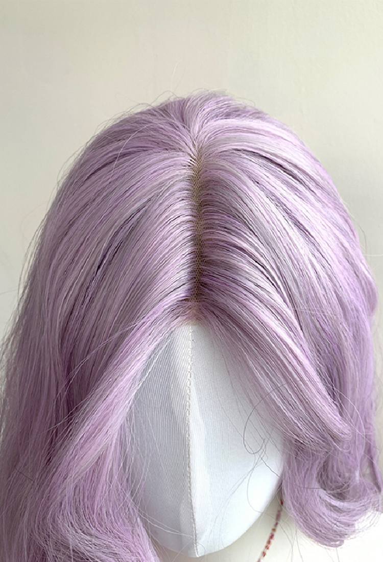 Purple Curly Wig W008