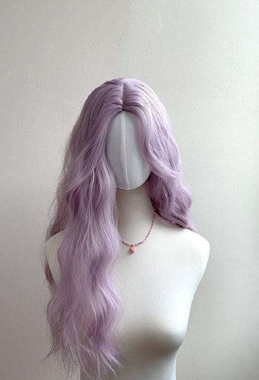 Purple Curly Wig W008