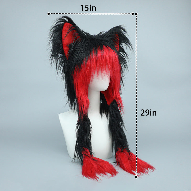 Plush cat ear hat S369