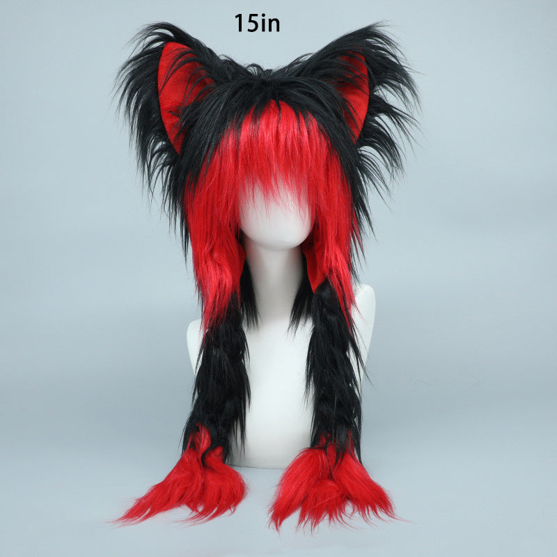 Plush cat ear hat S369