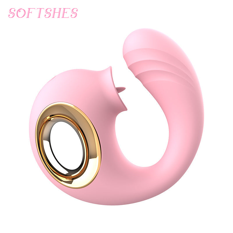 Tongue Licking Dolphin Vibrator T020