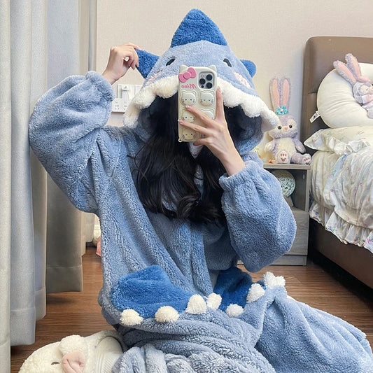 Cute shark onesie pajamas S119