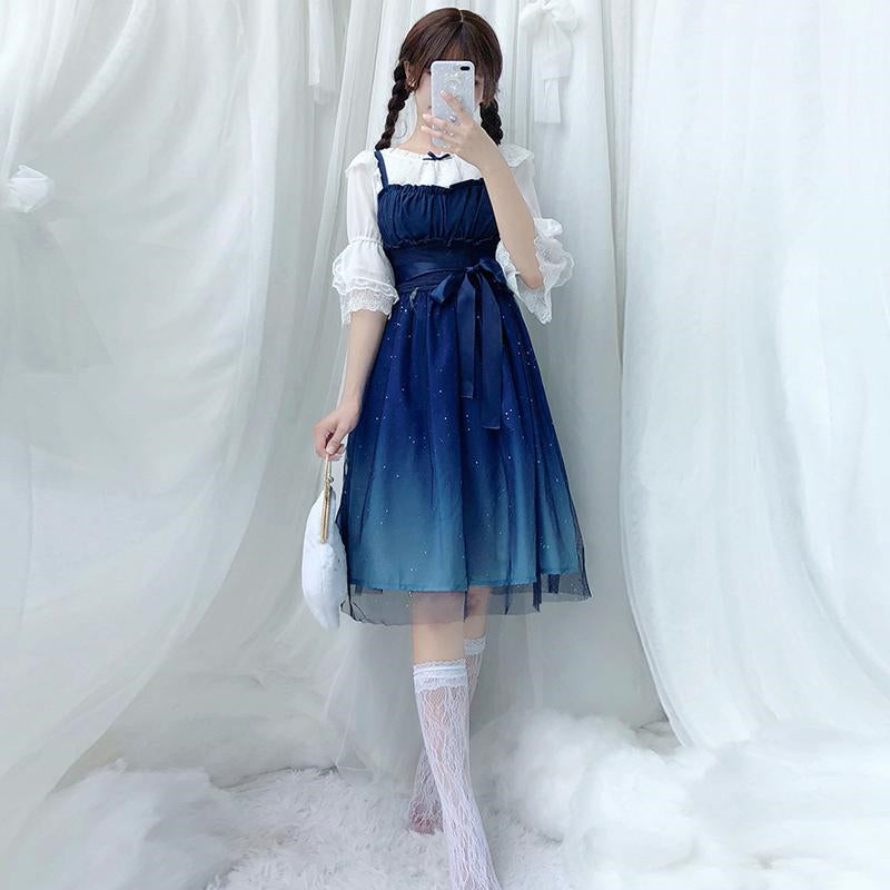 "BLUE STARRY" DRESS H261