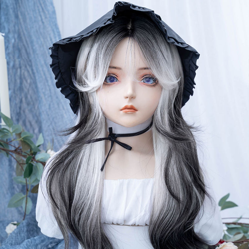 Grey gradient wig W011