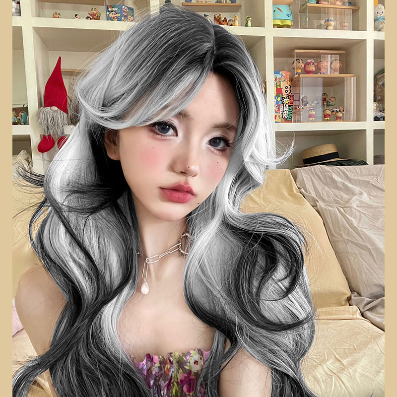 Grey gradient wig W011