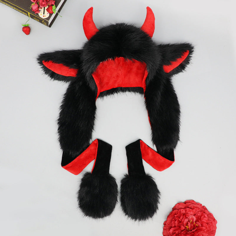 Yak cute plush hat S387