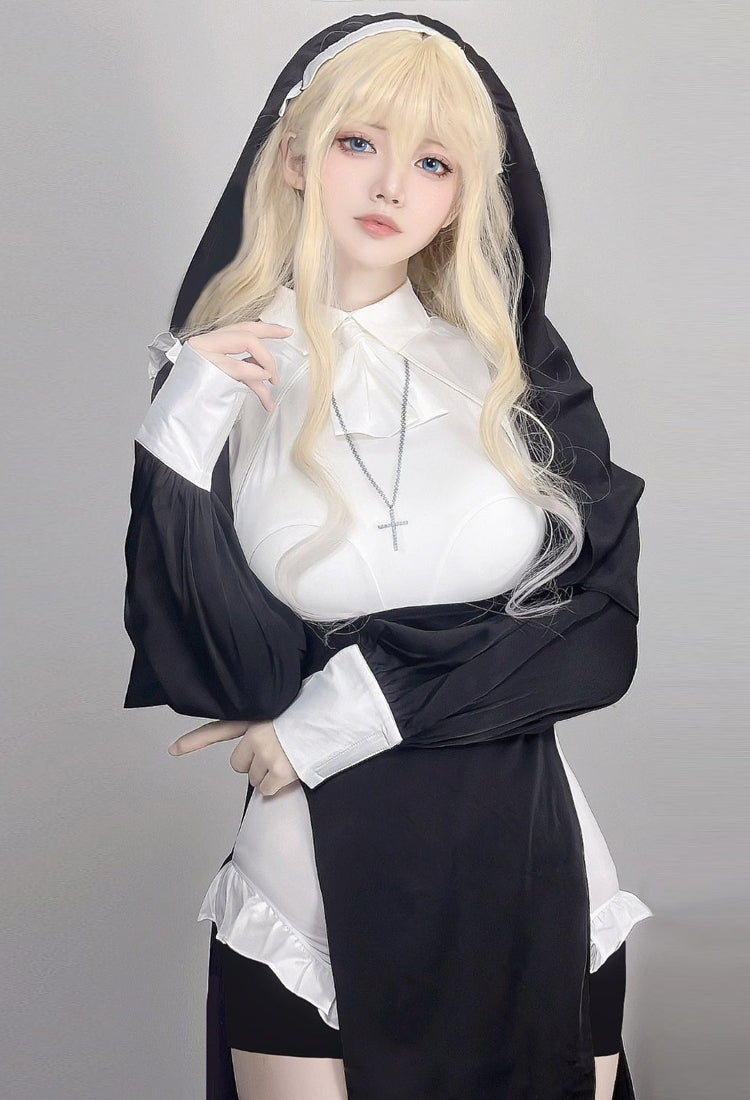 Halloween nun costume S389