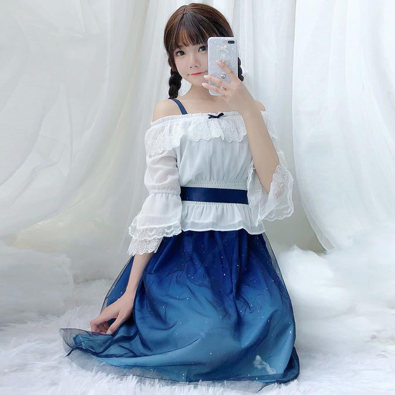 "BLUE STARRY" DRESS H261