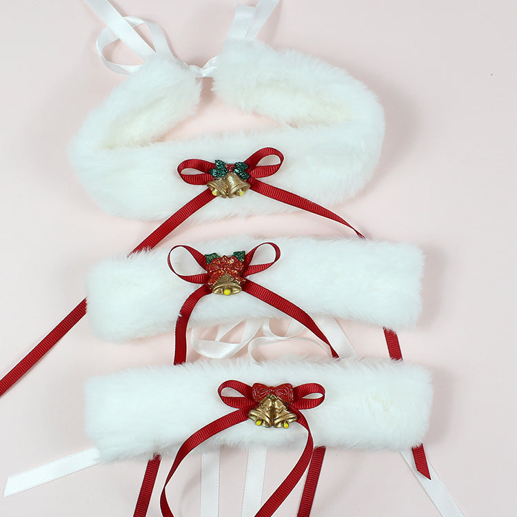 Christmas furry collar H282