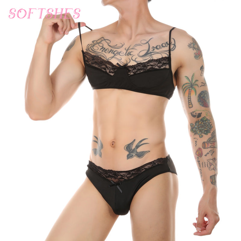 Men's lace underwear SM003