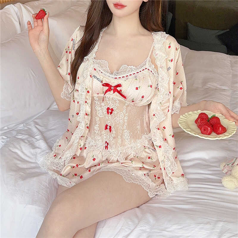 Cherry pajamas two-piece set S391