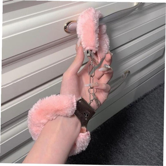 Plush metal handcuffs S132