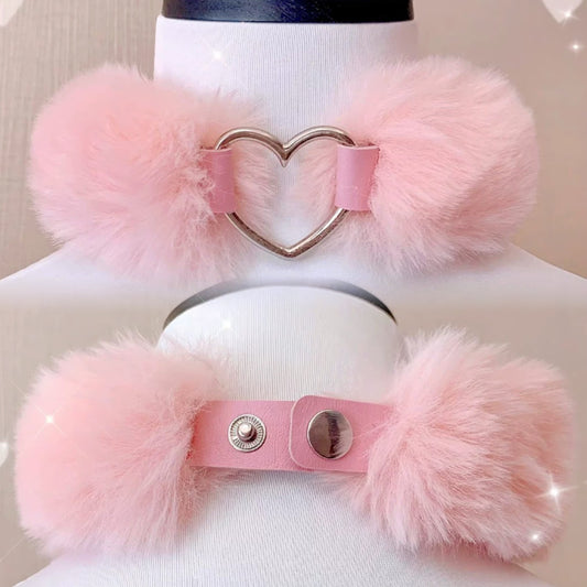 Cute plush choker S460