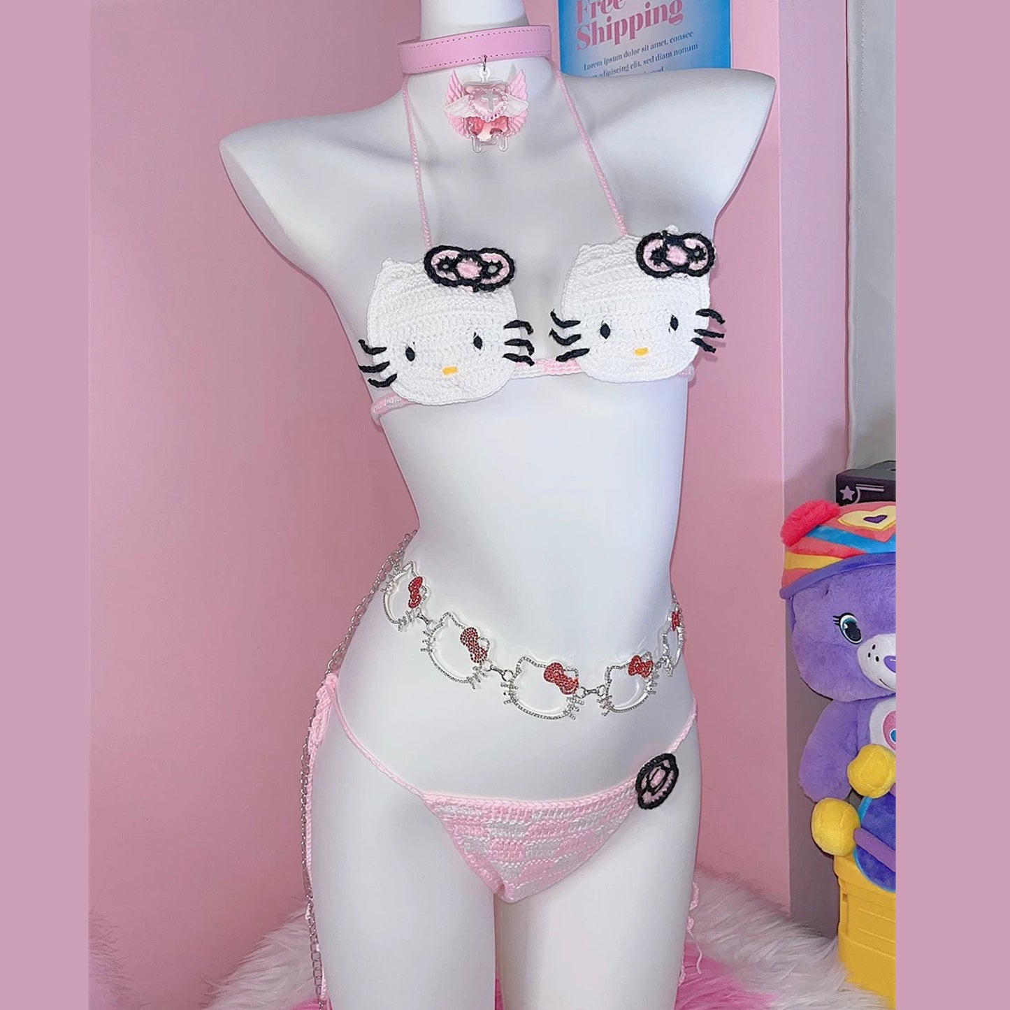 Cute cartoon bikini set S473