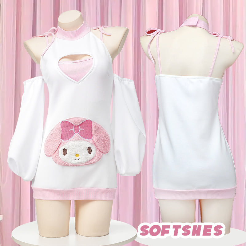 Pink bunny suit S070