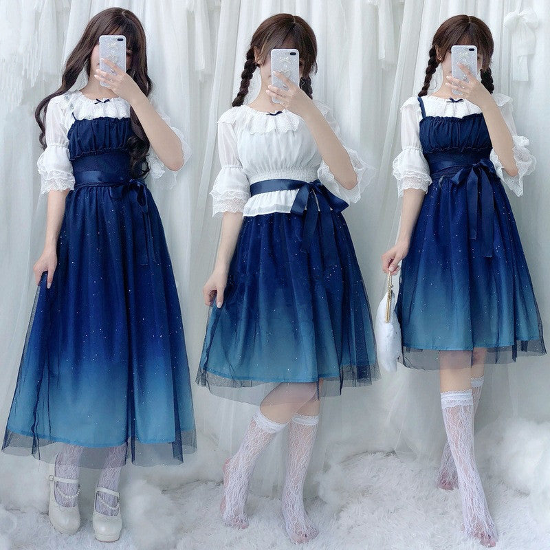 "BLUE STARRY" DRESS H261