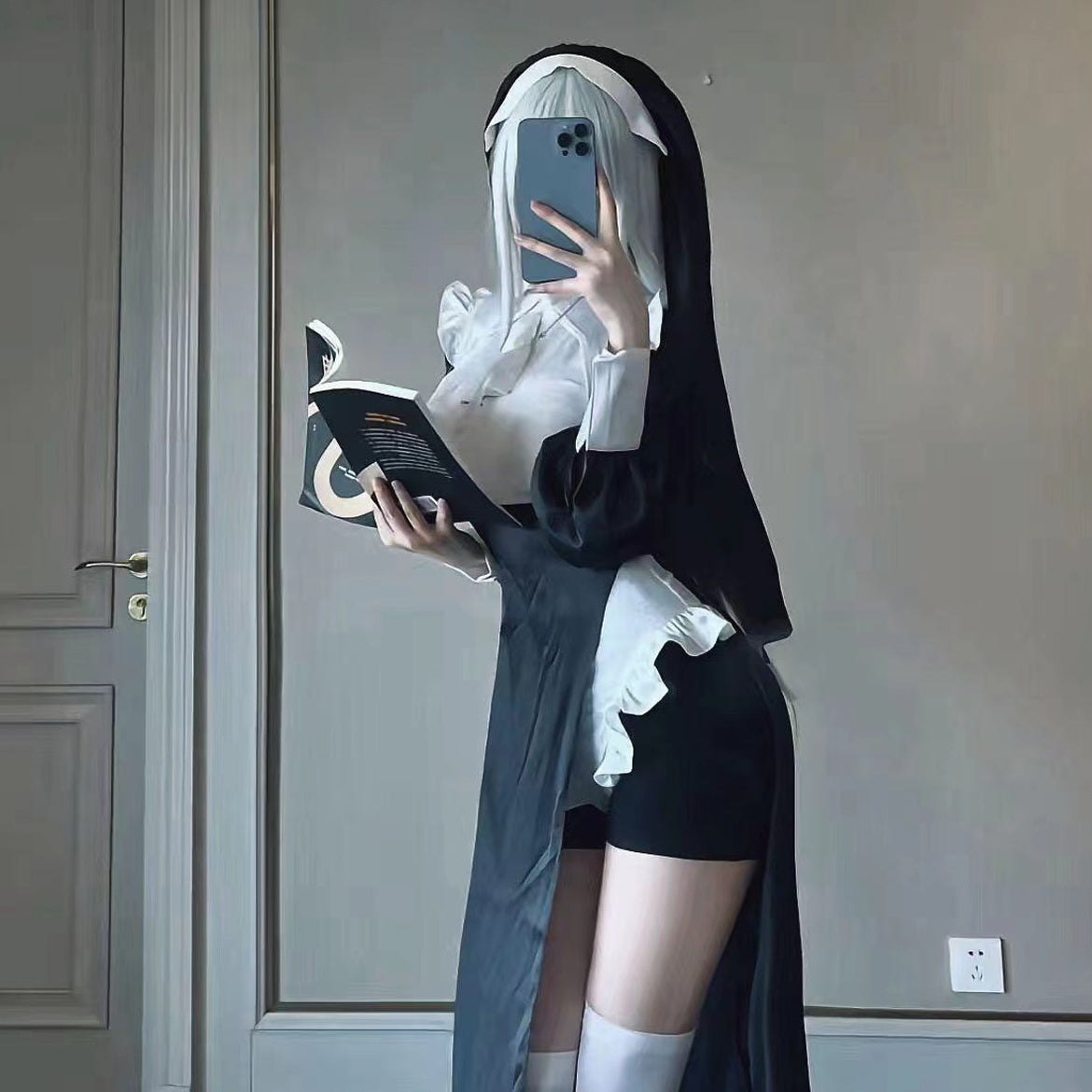 Halloween nun costume S389