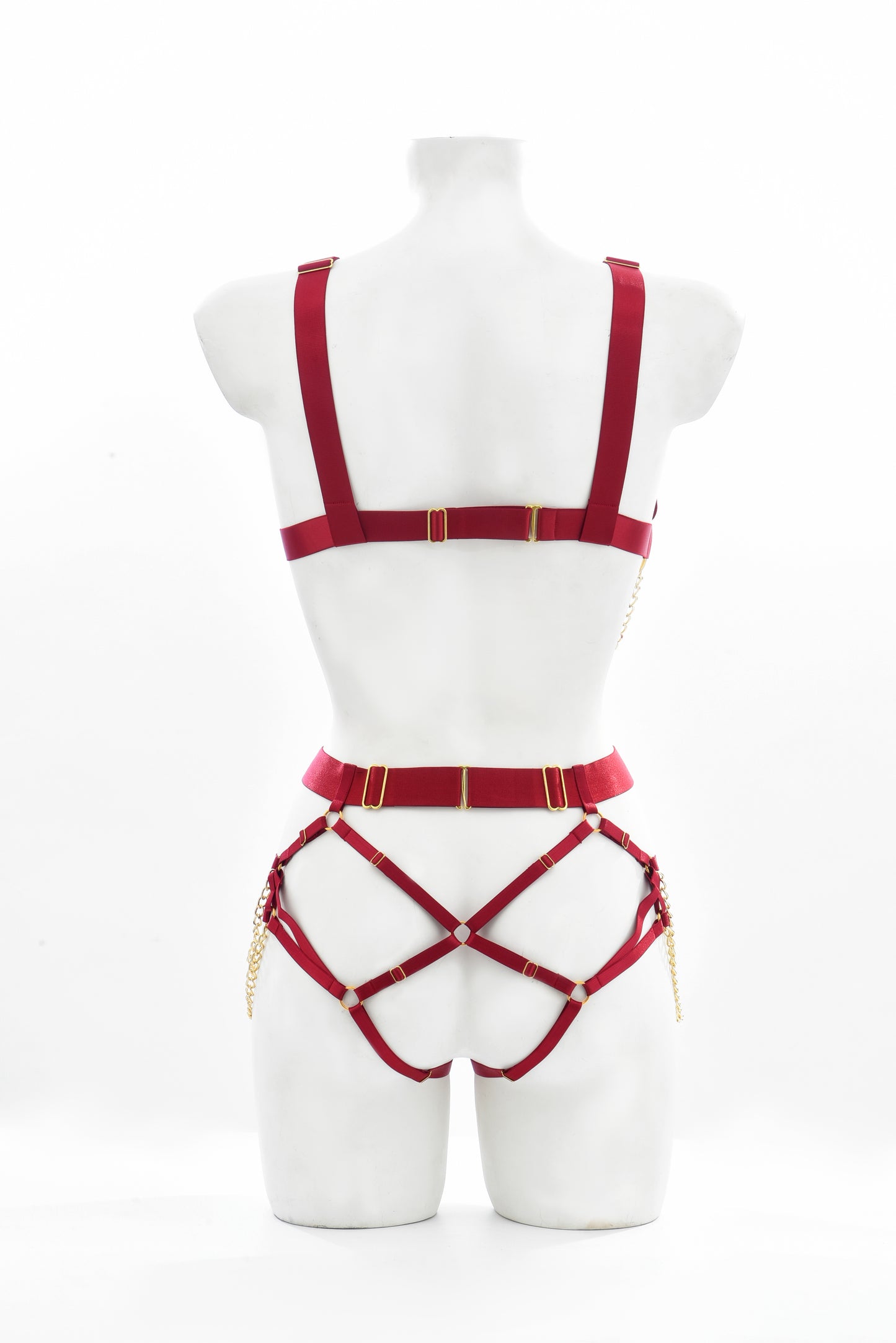 Sexy elastic strap 2-piece set SS3338