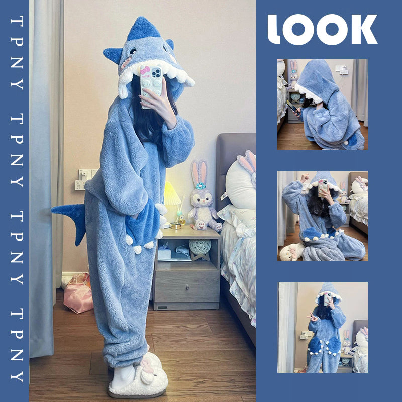 Cute shark onesie pajamas S119