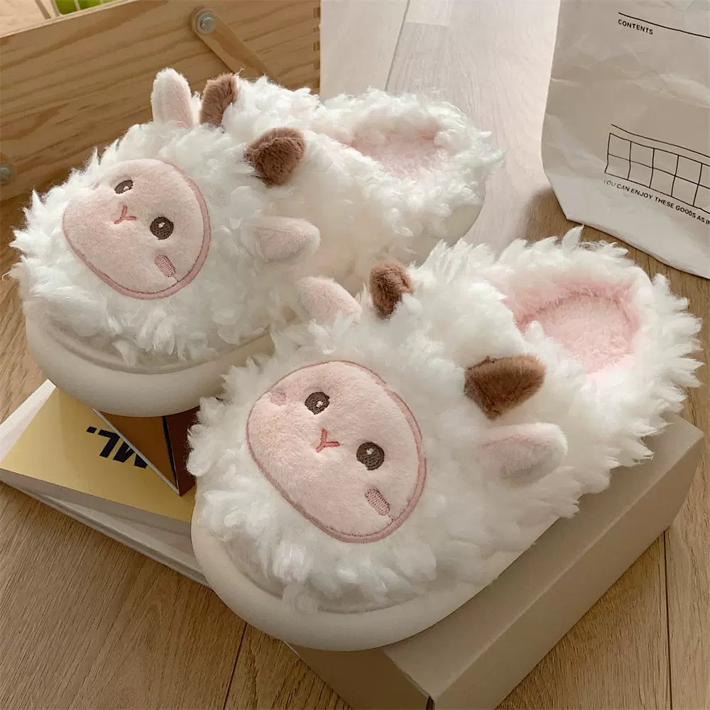 Plush bunny slippers S146