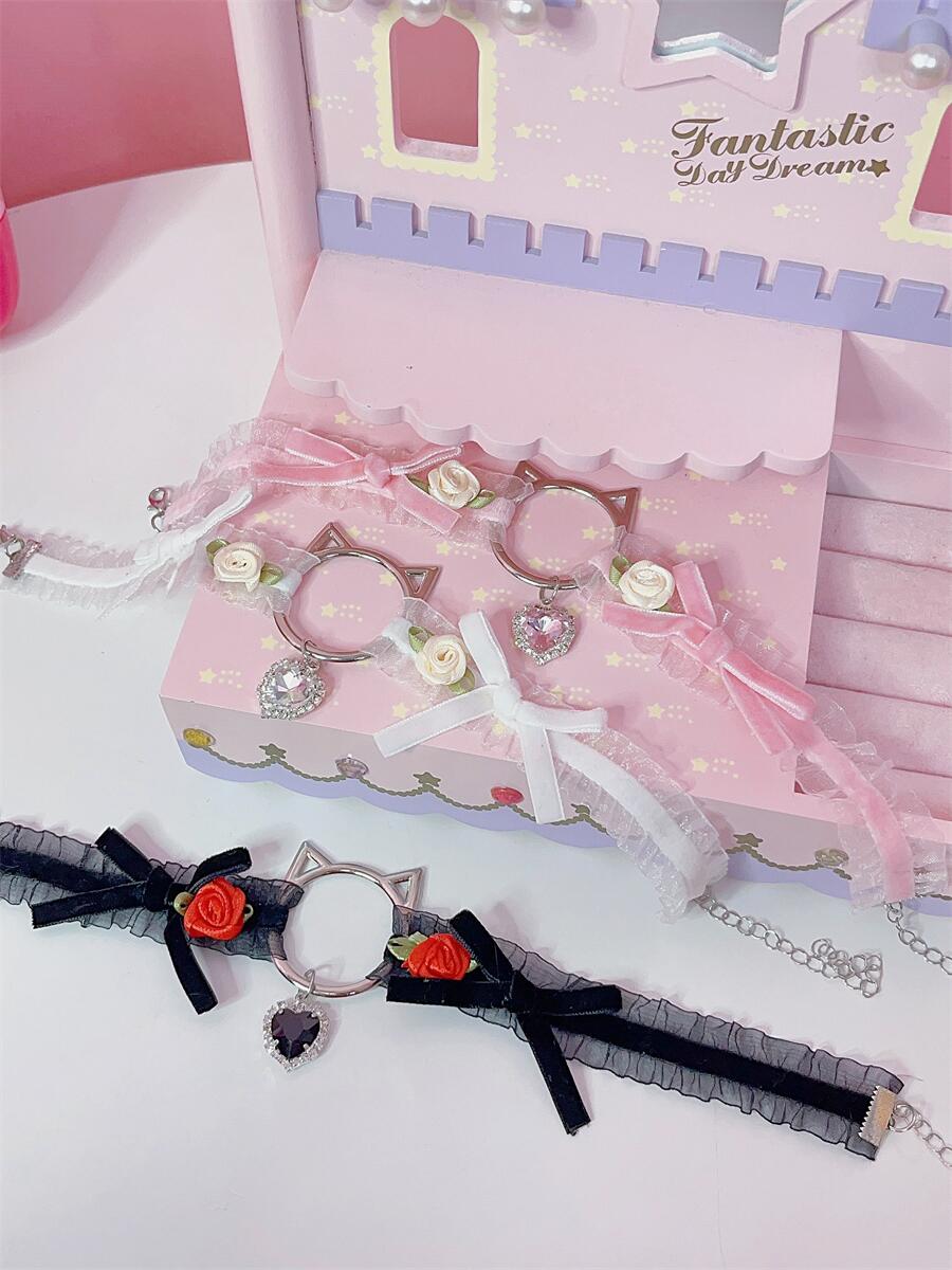 bow cat collar S010