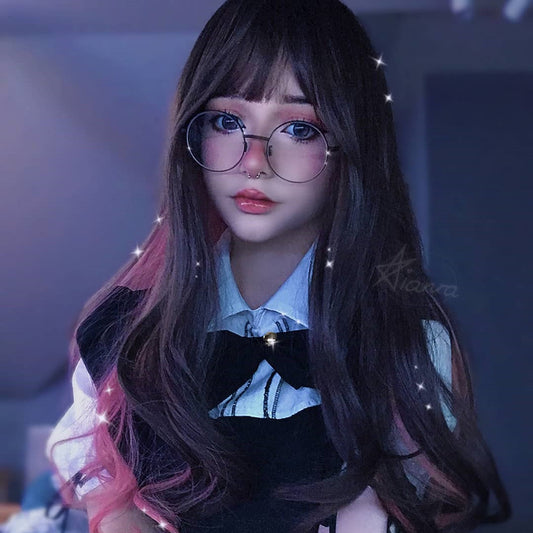 Long straight hair lolita natural jk girl wig WS2043