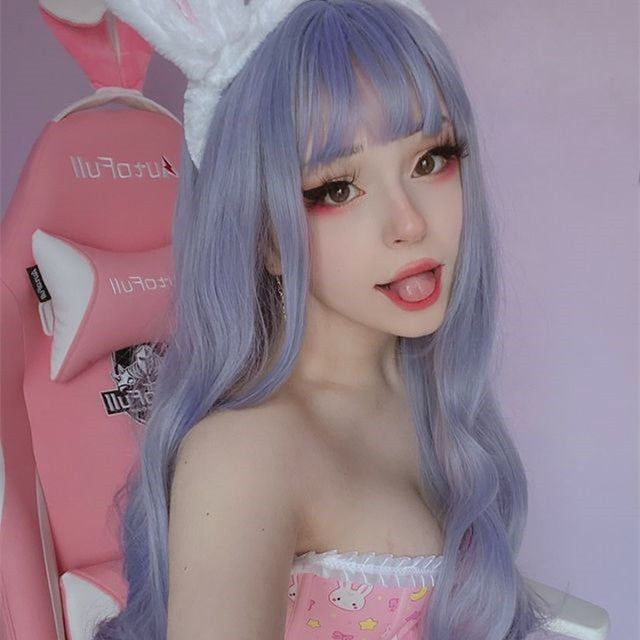 Lolita Purple Straight Wig WS1085