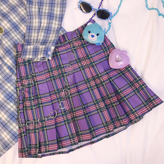 Purple Plaid Skirt SS2009