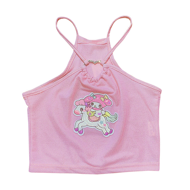 Sweet cartoon halter vest SS2022