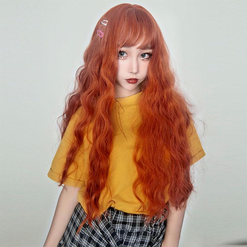 Cute orange hot corn omelet wig WS1133