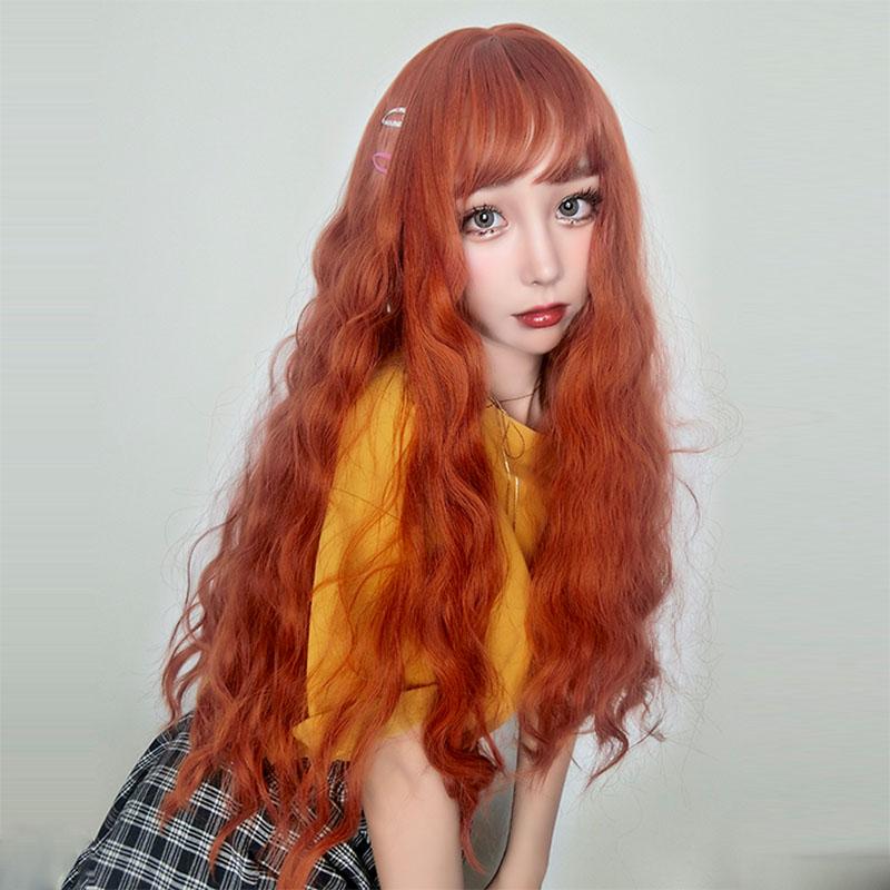 Cute orange hot corn omelet wig WS1133