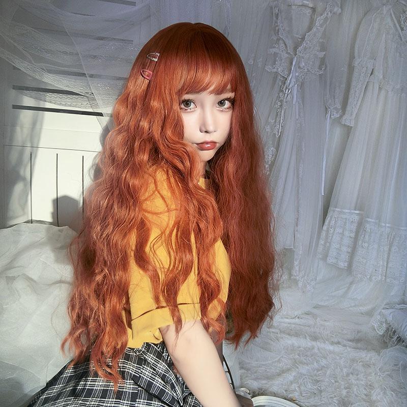 Cute orange hot corn omelet wig WS1133