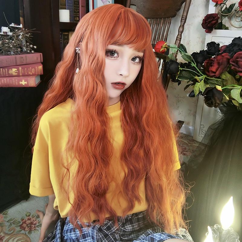 Cute orange hot corn omelet wig WS1133