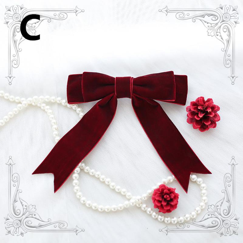 Red cute bow wig hair accessory WS1338