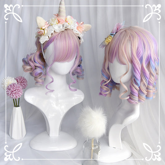 Lolita cute dreamy pink wig WS2246