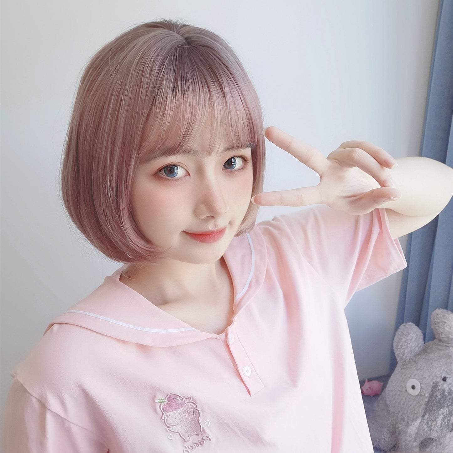 Lolita melange short hair wig WS1252