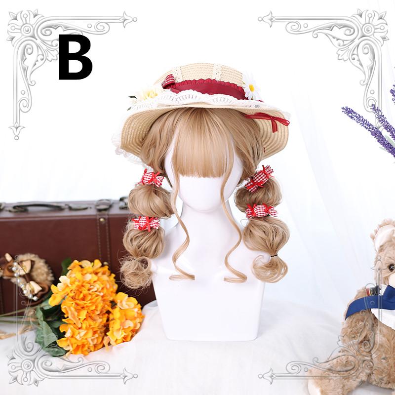 Harajuku Lolita Medium Length Curly Hair Wig WS1298