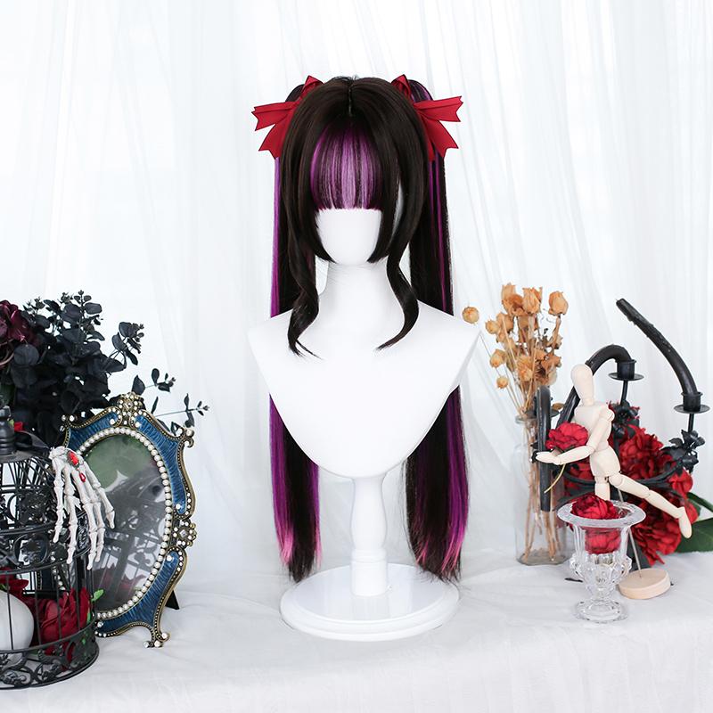 Harajuku purple black wig WS2345