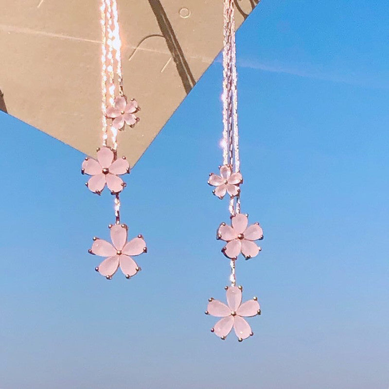 Pink cherry blossom earrings SS2407